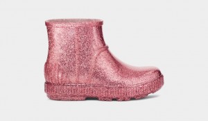 Pink Ugg Drizlita Glitter Kids' Boots | 341976-SPL