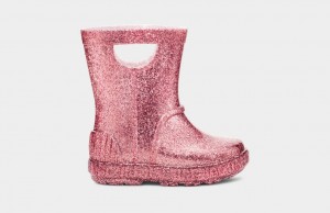 Pink Ugg Drizlita Glitter Kids' Boots | 509347-QZA