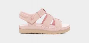 Pink Ugg Goldenstar Strap Kids' Sandals | 384769-TNC