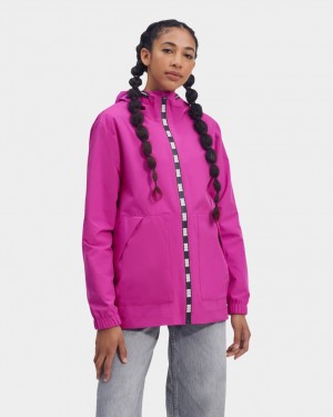 Pink Ugg Lianne Rain Women Jackets | 892534-FWS