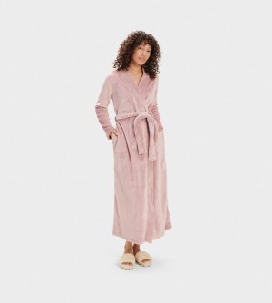 Pink Ugg Marlow Robe Women Sleepwear | 157408-FZO