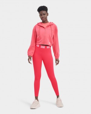 Pink Ugg Mckena Logo Women Leggings | 079512-WOX