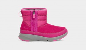 Pink / Multicolor Ugg Truckee Weather Kids' Boots | 618957-ARK