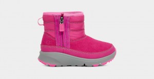 Pink / Multicolor Ugg Truckee Weather Kids' Boots | 173504-ORK