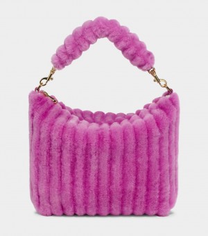 Purple Ugg Duffy Sherpa Corduroy Women Tote Bags | 291564-DBR