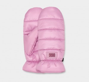 Rose Ugg Puff Yeah All Weather Mitten Women Gloves | 925637-JZC