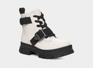 White Ugg Ashton Lace Up Women Boots | 718529-TZB