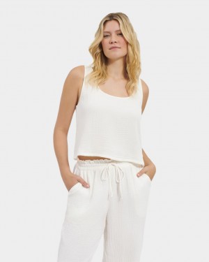 White Ugg Cinthia Women Tops | 429371-CDG