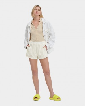 White Ugg Noni Check Women Shorts | 054176-LQS