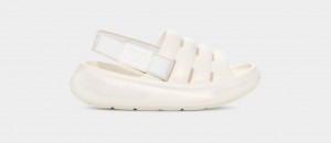 White Ugg Sport Yeah Glitter Kids' Sandals | 425913-MDI