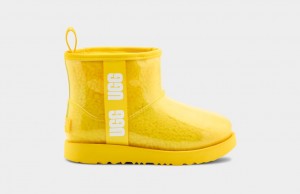 Yellow Ugg Classic Clear Mini II Kids' Boots | 691820-ZES