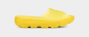 Yellow Ugg Jella Clear Women Slides | 294675-SEH