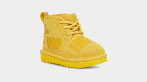 Yellow Ugg Neumel II Scatter Graphic Kids' Boots | 185429-QNO