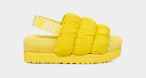 Yellow Ugg Scrunchita Women Slippers | 124973-TUN