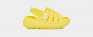 Yellow Ugg Sport Yeah Kids' Sandals | 625049-BON