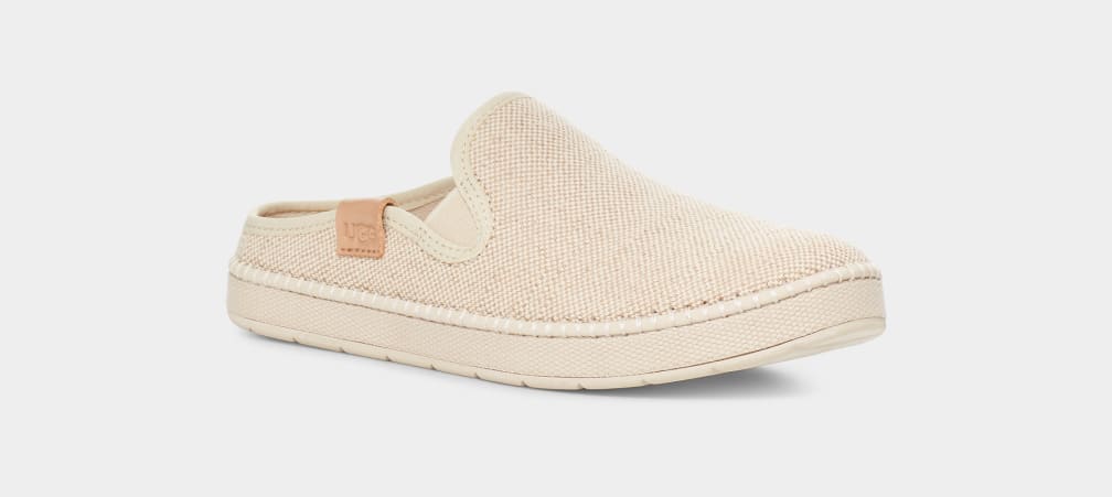 Beige Ugg Delu Women Moccasins | 152793-FLU