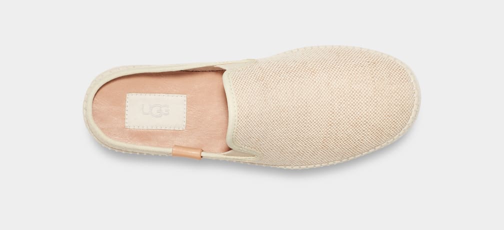 Beige Ugg Delu Women Moccasins | 152793-FLU