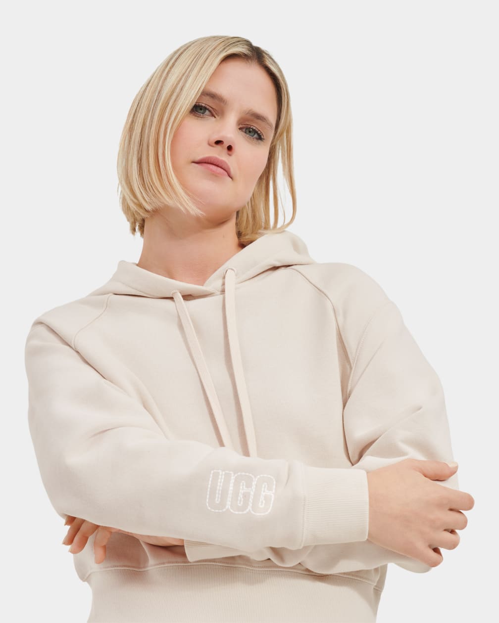 Beige Ugg Helene Women Hoodie | 926810-BEX