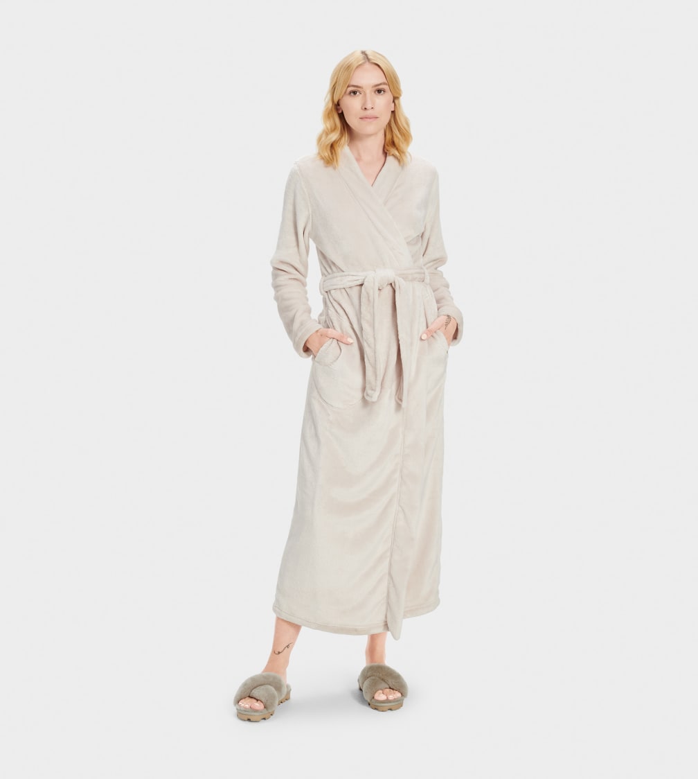 Beige Ugg Marlow Robe Women Sleepwear | 189706-XMN