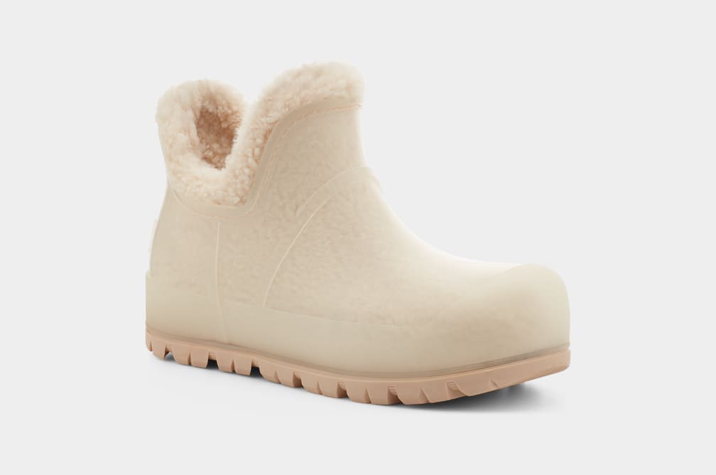 Beige Ugg Raincloud Clear Women Boots | 329516-JBA