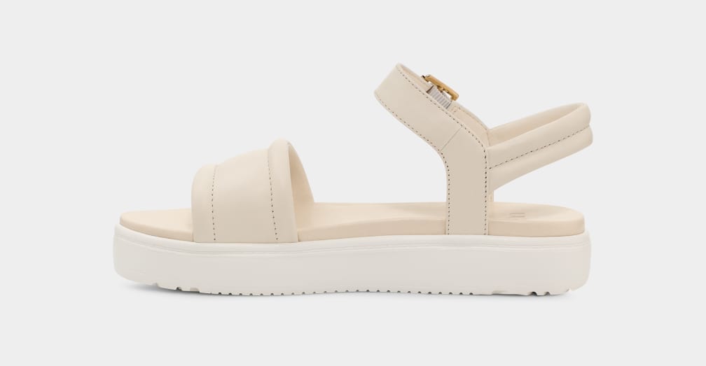 Beige Ugg Zayne Strap Women Sandals | 812937-EYG