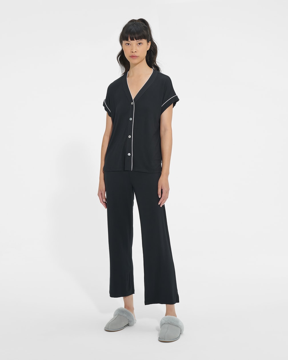 Black Ugg Addi Set II Women Sleepwear | 093872-HYK