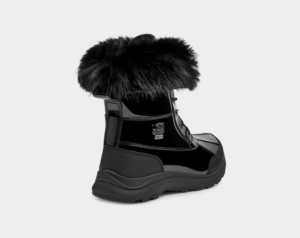 Black Ugg Adirondack III Patent Women Boots | 671980-USH