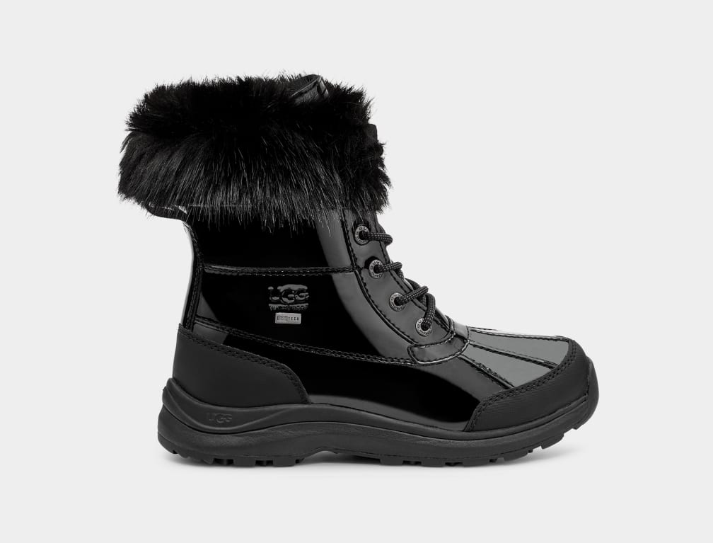 Black Ugg Adirondack III Patent Women Boots | 671980-USH