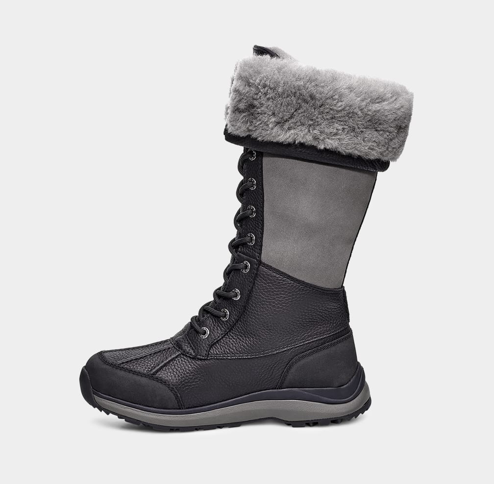 Black Ugg Adirondack III Tall Women Boots | 193574-VER