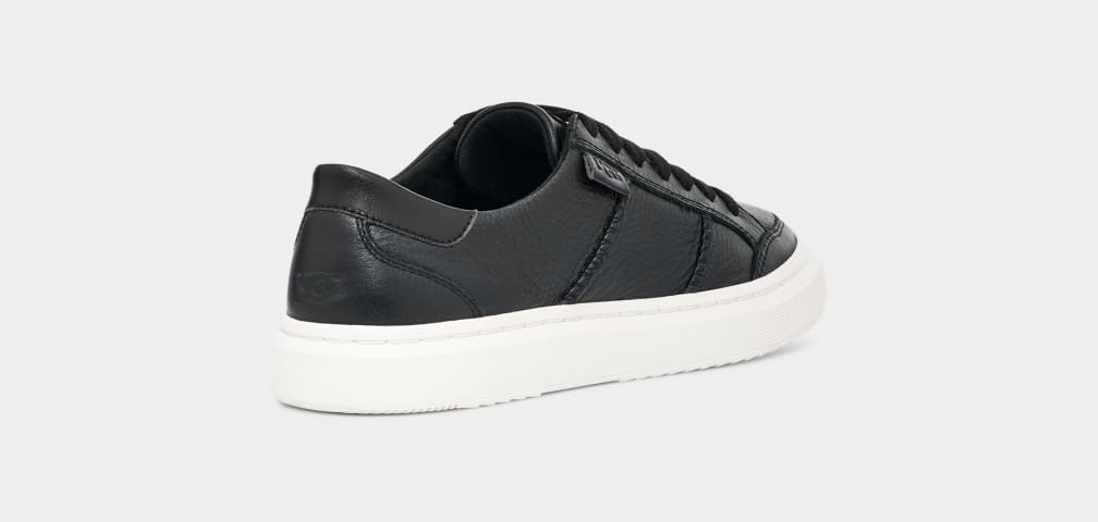 Black Ugg Alameda Lace Women Sneakers | 654387-CSV