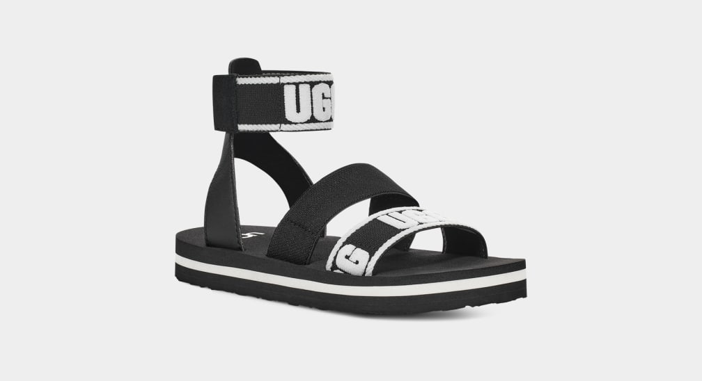 Black Ugg Allisa Kids' Sandals | 038465-UAD