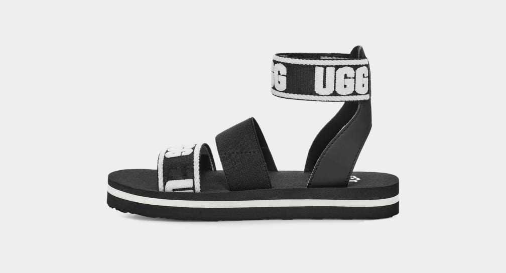 Black Ugg Allisa Kids' Sandals | 038465-UAD