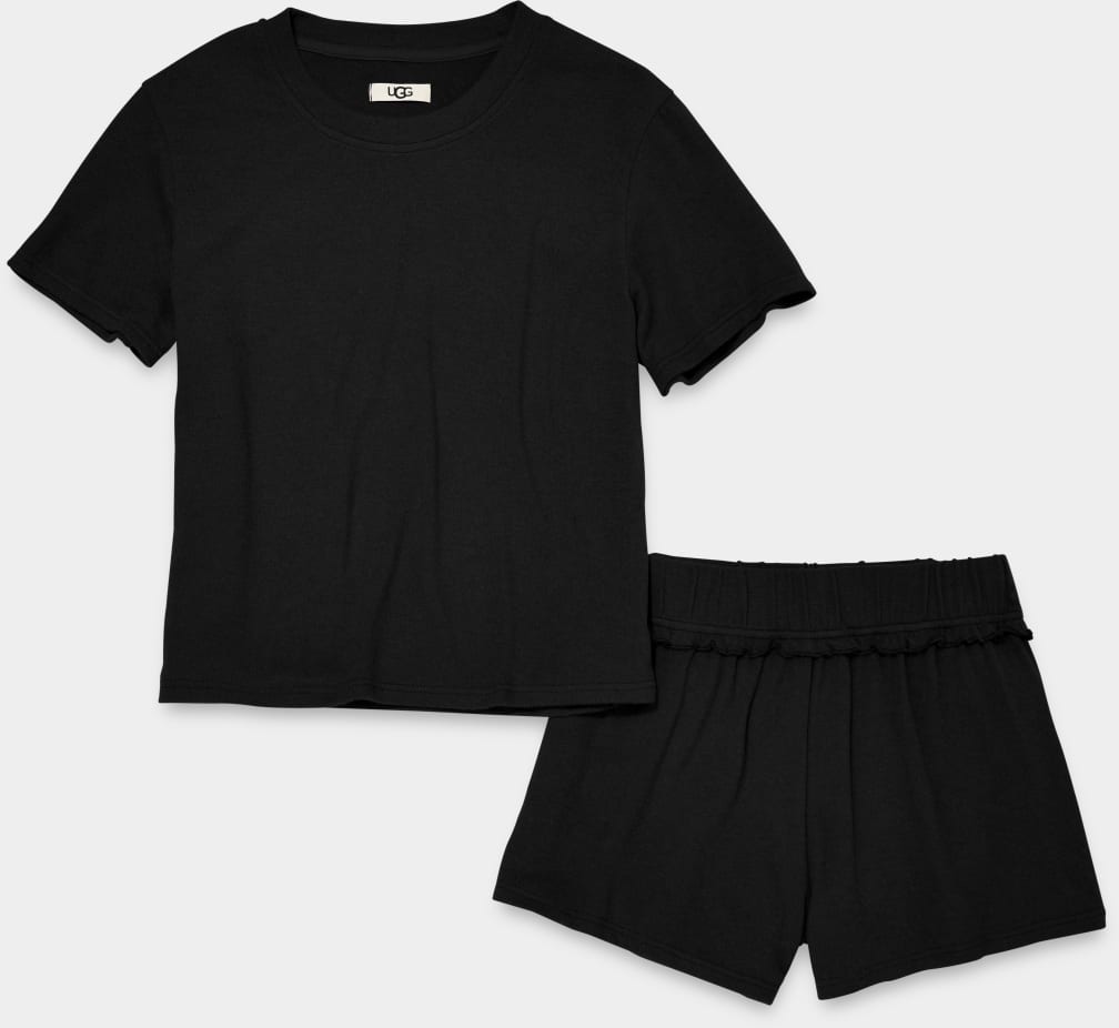 Black Ugg Aniyah Set Women Sleepwear | 203578-UBM