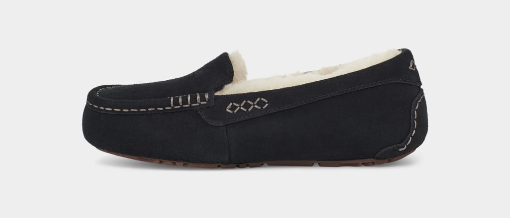 Black Ugg Ansley Women Moccasins | 260359-IOX