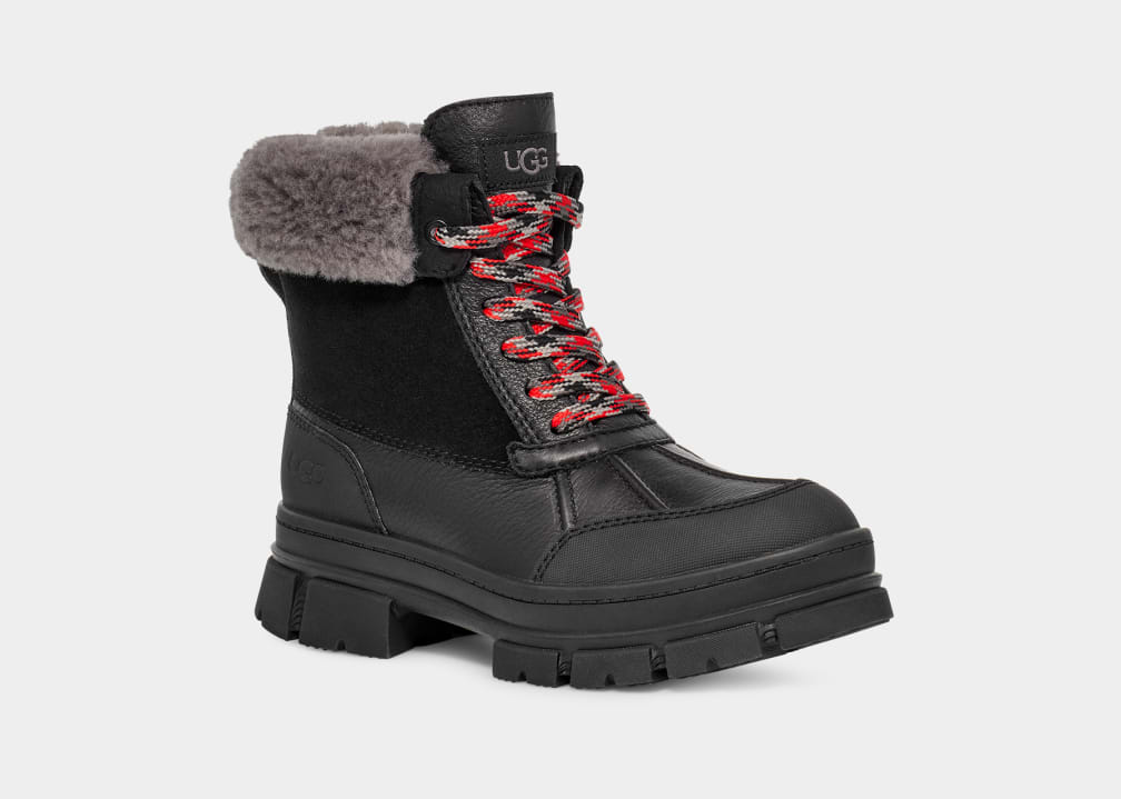 Black Ugg Ashton Addie Women Boots | 480761-OGB