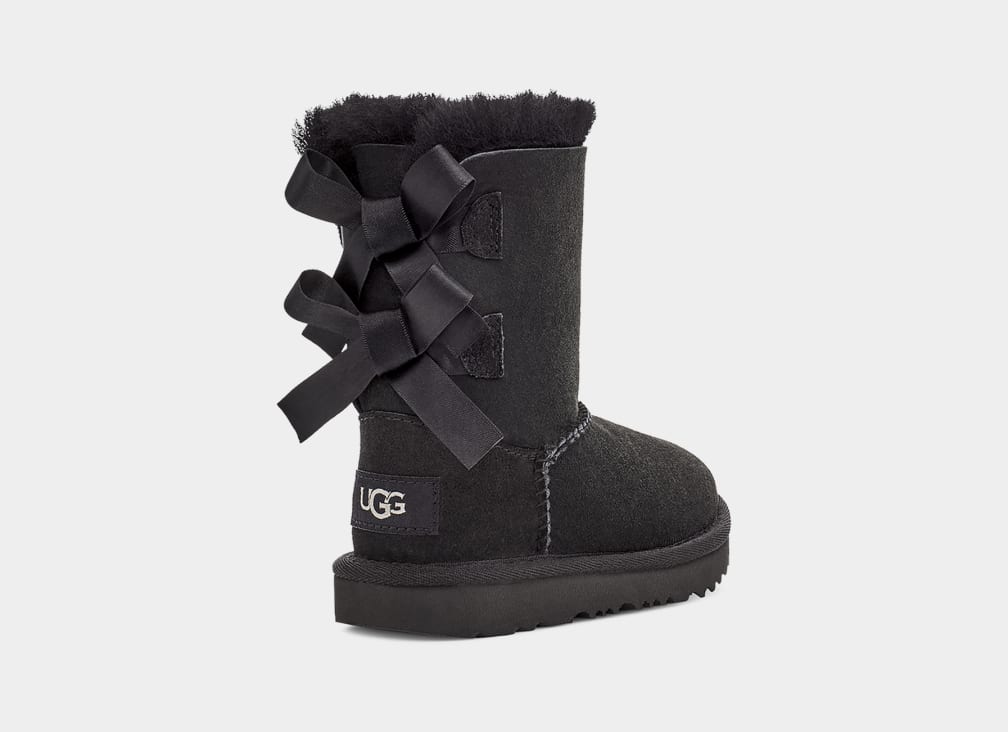 Black Ugg Bailey Bow II Kids' Boots | 508742-JRC