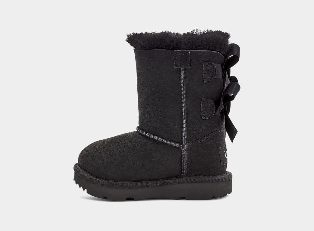 Black Ugg Bailey Bow II Kids' Boots | 508742-JRC