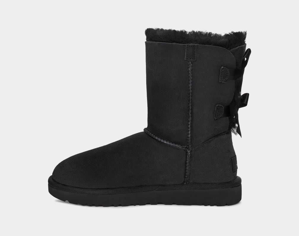 Black Ugg Bailey Bow II Women Boots | 560249-ZWD