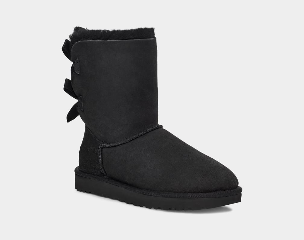 Black Ugg Bailey Bow II Women Boots | 560249-ZWD