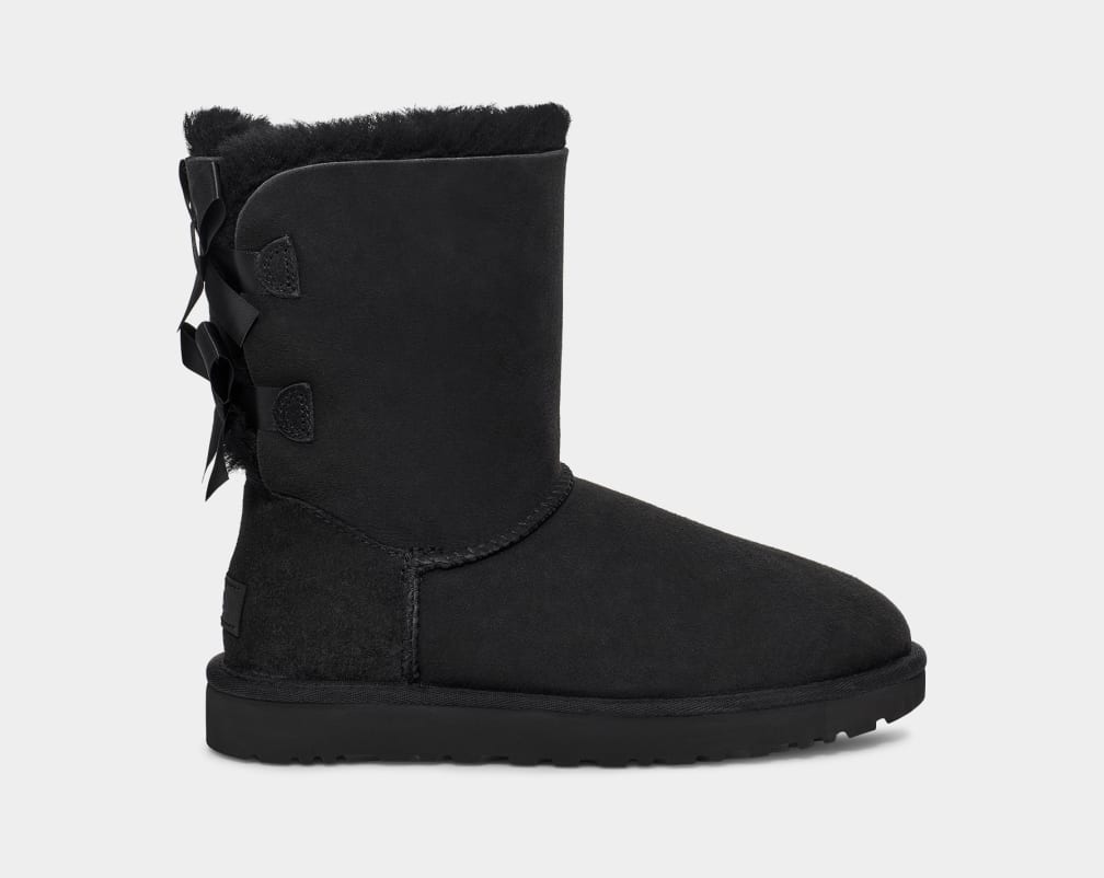 Black Ugg Bailey Bow II Women Boots | 560249-ZWD