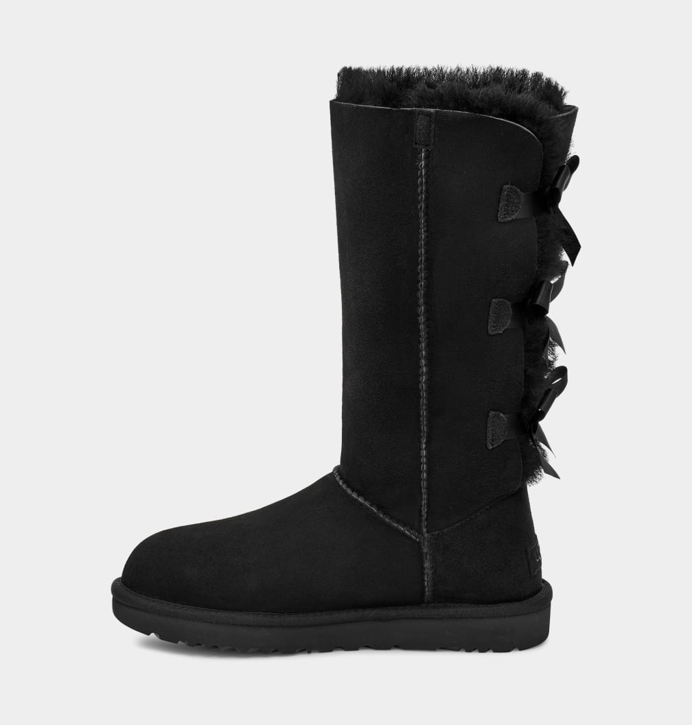 Black Ugg Bailey Bow Tall II Women Boots | 510982-YHO