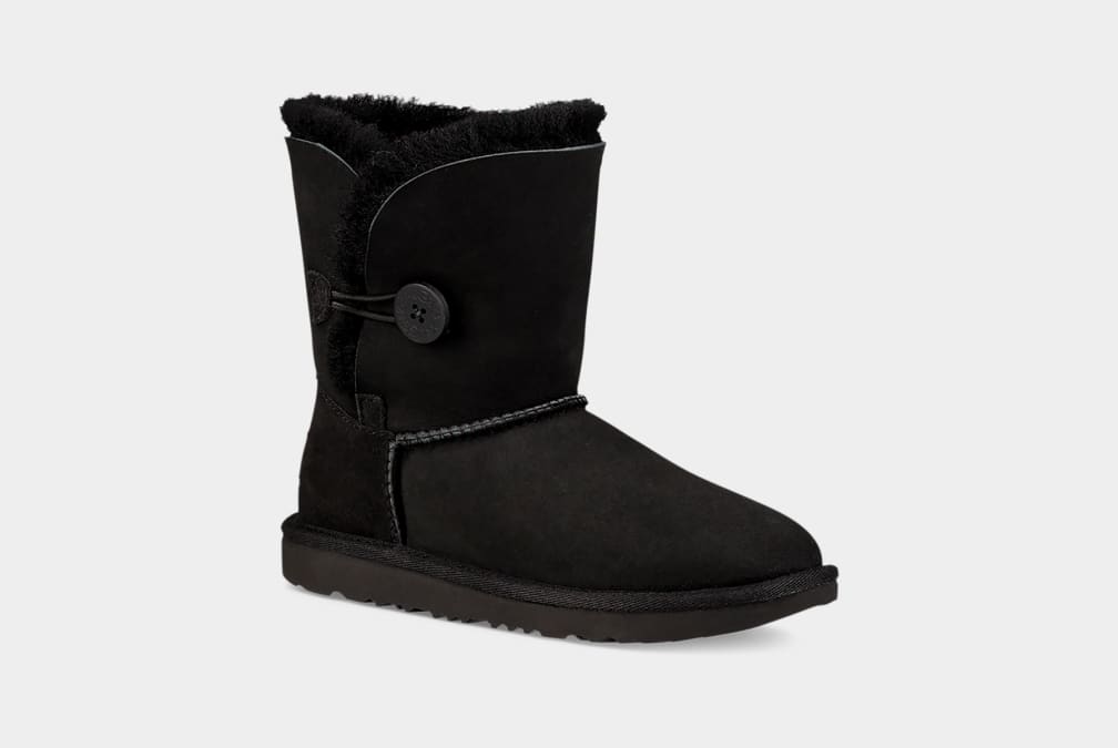 Black Ugg Bailey Button II Kids' Boots | 643810-PUE