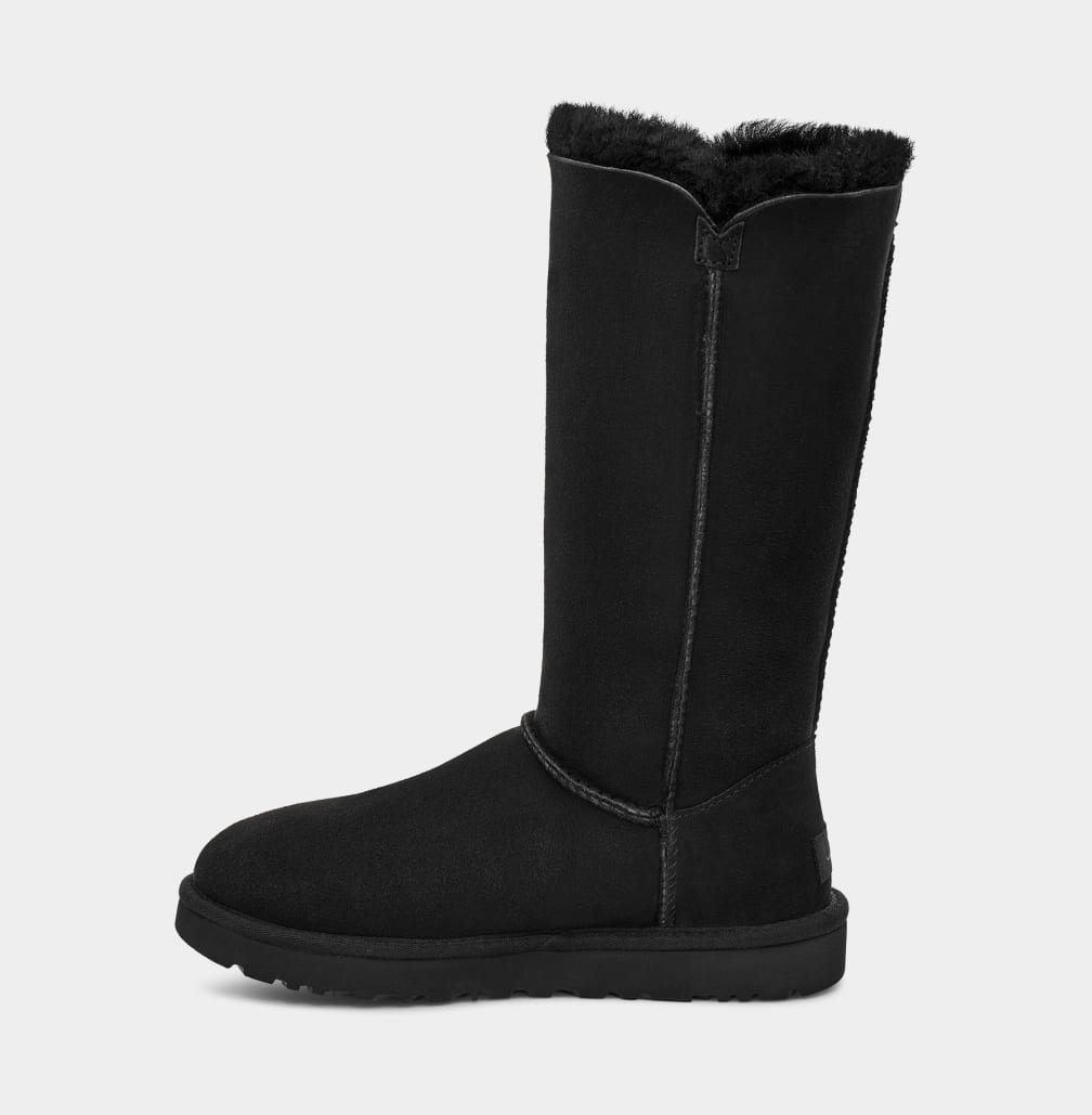 Black Ugg Bailey Button Triplet II Women Boots | 524097-AKS