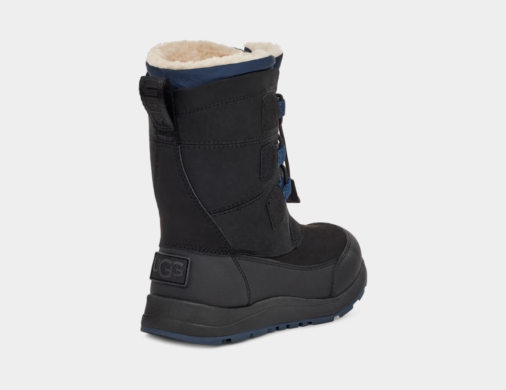 Black Ugg Bellemore Weather Kids' Boots | 621407-GTS