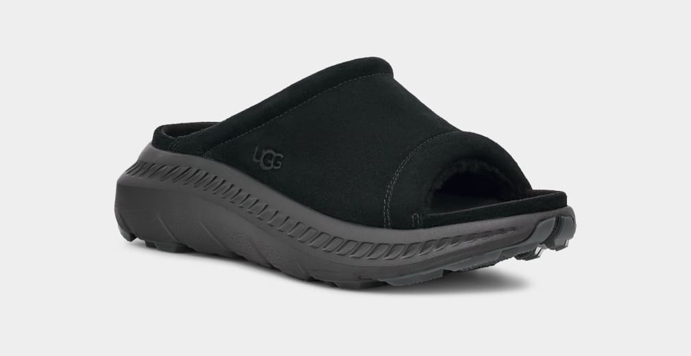 Black Ugg CA805 V2 Men Slides | 247563-BMT