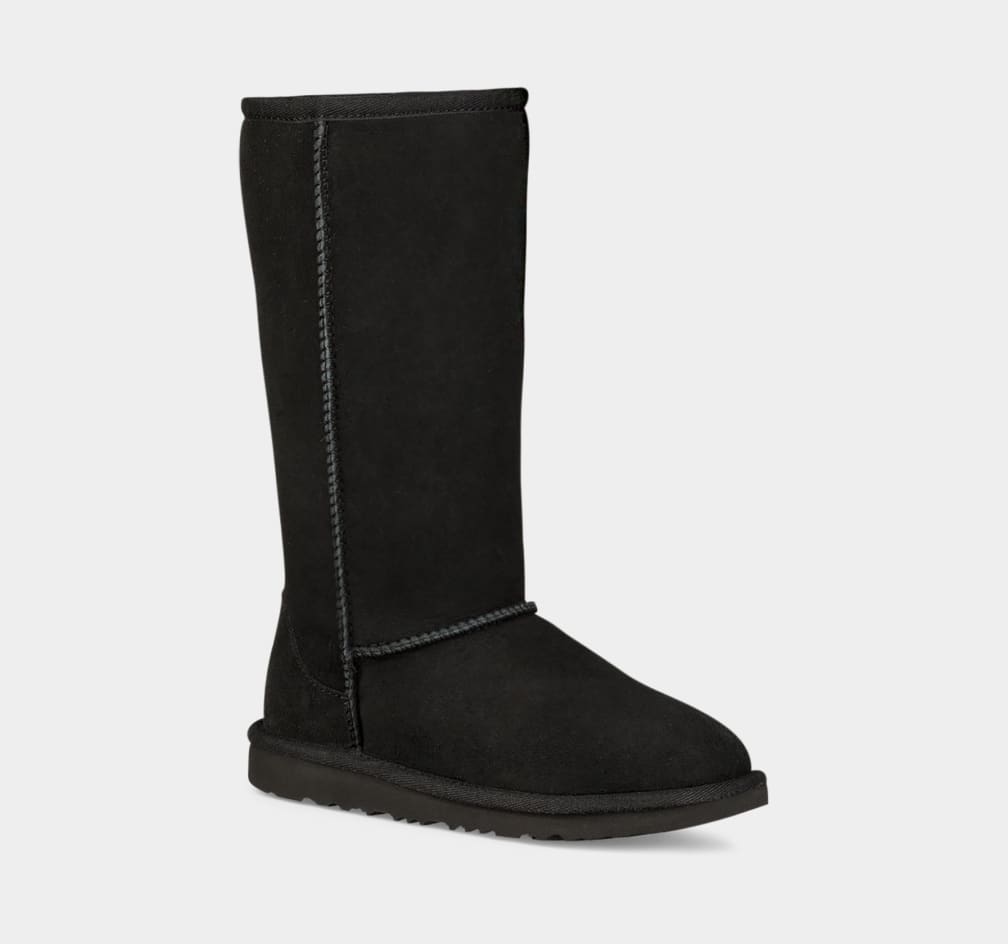 Black Ugg Classic II Tall Kids' Boots | 468702-VDK