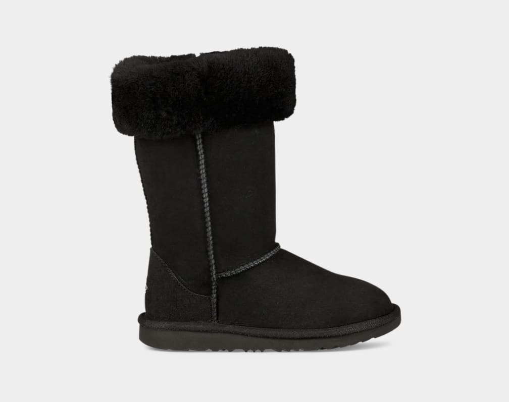 Black Ugg Classic II Tall Kids' Boots | 468702-VDK