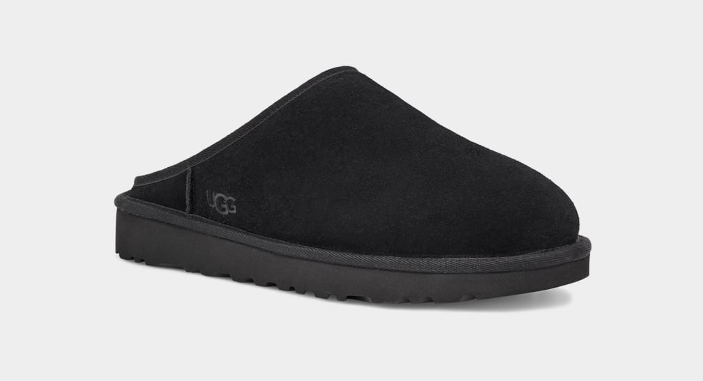 Black Ugg Classic Men Slippers | 260318-TBK