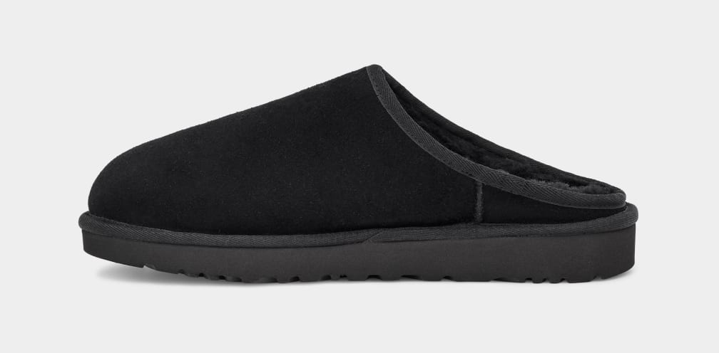 Black Ugg Classic Men Slippers | 260318-TBK