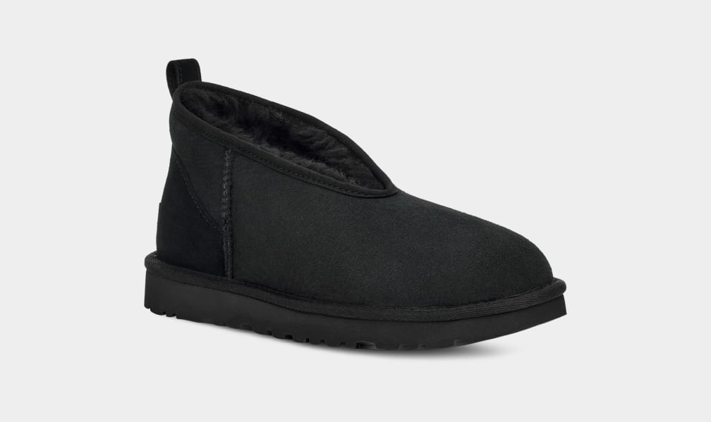 Black Ugg Classic Micro Mini Women Boots | 276081-KZF